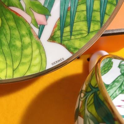 wholesale quality hermes passifolia coffee cup  saucer and spoon 